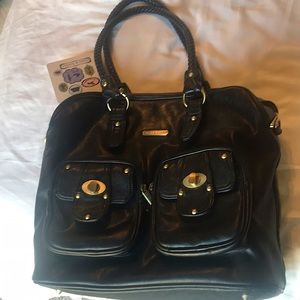Timi & Leslie Leather Diaper Bag